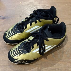 Adidas Messi Gold and Black F50 Soccer Cleats